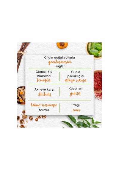 Aydınlatıcı Meyan Kökü, Safran, Salatalık, Nar, Parabensiz, Yüz Yıkama Jeli, 150 Ml 1 Adet