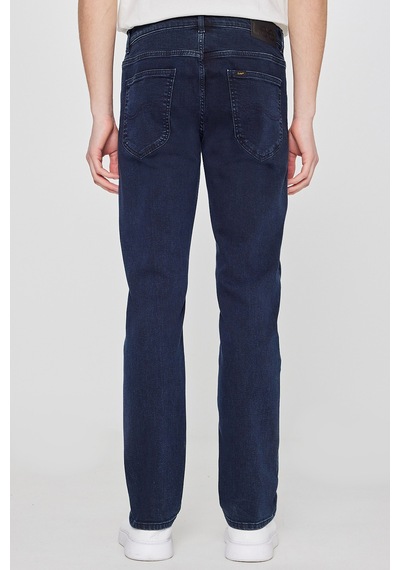 Lee Daren Straight Fit Düz Kesim Normal Bel Pamuklu Esnek Jean Denim Pantolon Lacivert