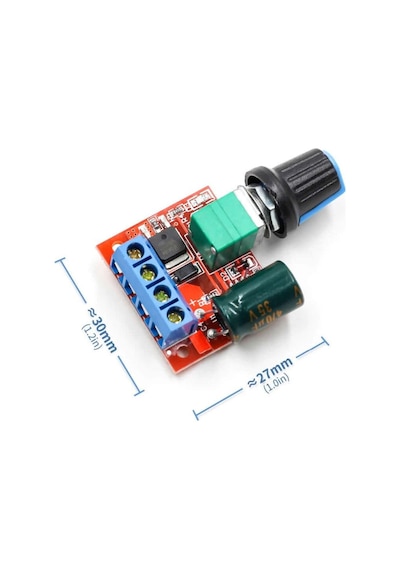 5v / 35v 5a Mini Dc Motor Sürücü Hız Kontrol Devresi 0-100% Pot Kontrollü Pwm Dc Led Dimmer