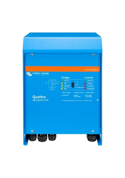 Victron Quattro 24/3000/70-50/50 24v 3000va 2400w Şarjlı 70a Şarj, 50a Transfer Tam Sinüs İnvertör