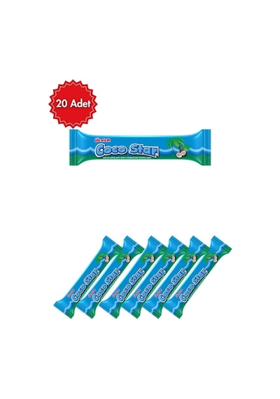 Ülker Coco Star Hindistan Cevizli Bar 25 G X 20 Adet