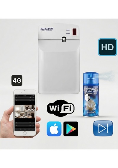 Otomatik Sprey Püskürtücü Güvenlik Kamerası Akıllı Mini Wifi Kamera 4k