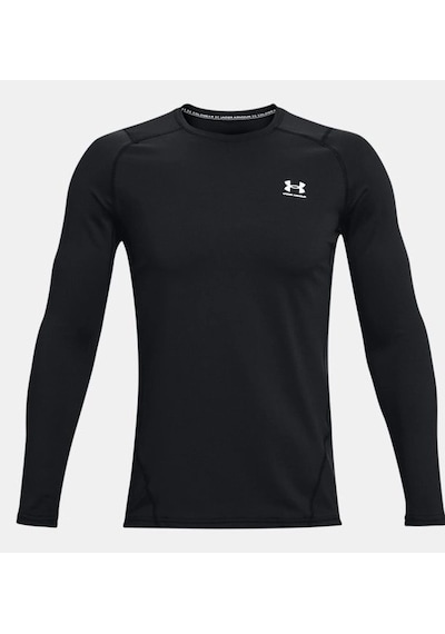 Under Armour Coldgear Armour Fitted Bisiklet Yaka Erkek T-shirt 1366068-001 Siyah