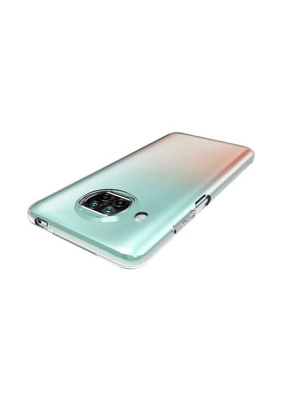 Xiaomi Redmi Note 9 Pro 5G Kılıf Şeffaf Silikon Hibrit Case Renksiz