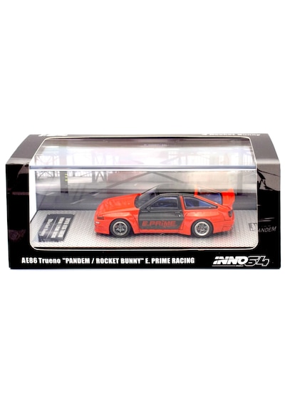 Inno 1/64 Toyota Corolla Trueno Ae86 "pandem / Rocket Bunny" E. Prıme Racıng Kırmızı