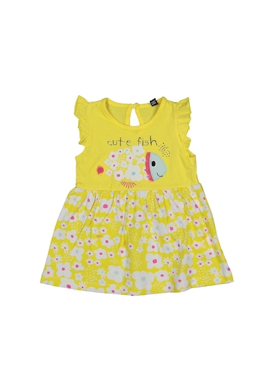 Miniworld Ferah Sevimli Balık Kız Bebek Elbise Sarınrenk 215987