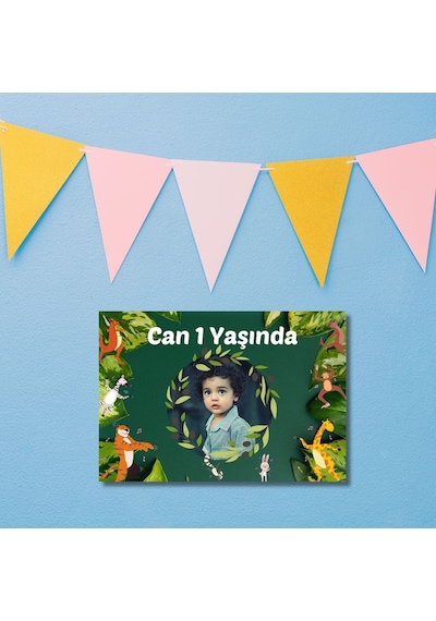 Çocuklara Özel Fotoğraflı Doğum Günü Posteri 29 X 42