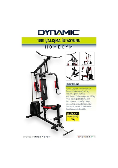 Dynamic 1001 Çalışma Istasyonu – 67 KG Plaka Ağırlıklı