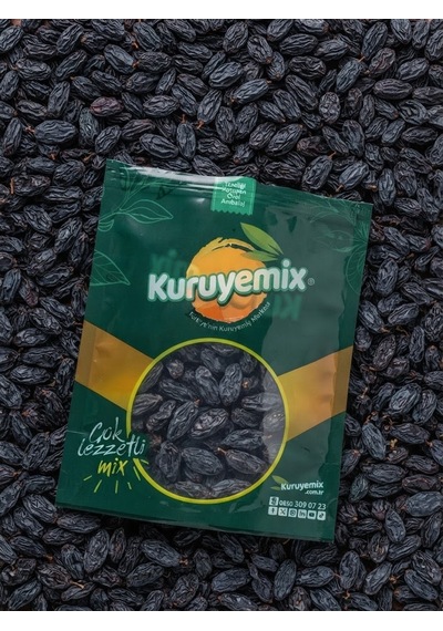 Birinci Sınıf Kuru Siyah Üzüm Çekirdekli İri Tane - Taptaze Ve Enerji Deposu 500g 500 G