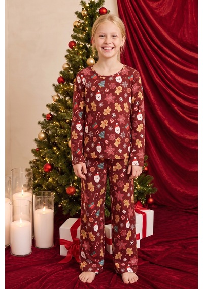 Siyah İnci Yılbaşı Temalı Desenli Termal Kumaşlı Ultra Soft Yumuşak Örme Pijama Takımı 26226922 Bordo Siyah İnci Yılbaşı Temalı Desenli Termal Kumaşlı Ultra Soft Yumuşak Örme Pijama Takımı 26226922 Bordo