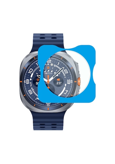 Novstrap Samsung Galaxy Watch Ultra 2025 47mm İle Uyumlu Ekran Koruyucu 9h Temperli Cam Kolay Uygulama Aparatlı