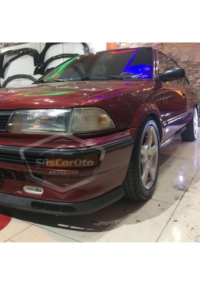 Toyota Corolla 1987-1992 Fındık Kasa Uyumlu Üniversal Laguna Lip Esnek Ön Lip 2 Parça Tampon Altı Dil Karlık Ön Ek 00 Şüscaroto Aksesuar