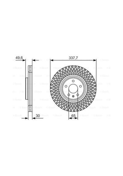 Bosch 0986479c90 Ön Fren Disk Aynası Yeni Kod Havalı Passat 1.4 Tsı 1.6 Tdı 1.8 Tsı 2.0 Tsı 2.0 Tdı 3.6 Fsı 4motion 1k0615301ad