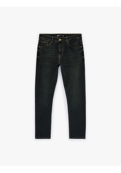 Koton Pamuklu Slim Fit Jean Pantolon - Brad Jean Petrol 6sam40006nd Petrol Koton Pamuklu Slim Fit Jean Pantolon - Brad Jean Petrol 6sam40006nd Petrol