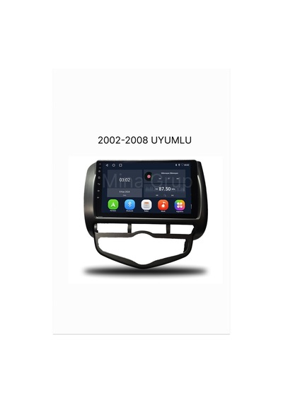 Snp Serisi Honda City Jazz 2002 İle 2008 Dijital Klima Uyumlu 9 İnç Android Multimedya Sistemi 6-128 Gb Hafıza Carplay Android Auto Ve Geri Görüş Kamerası 9"