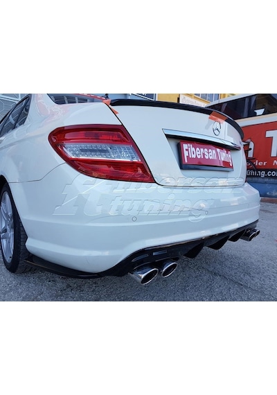 Mercedes C180(Makyajsız) Tampon Ekleri -fibersan Tuning