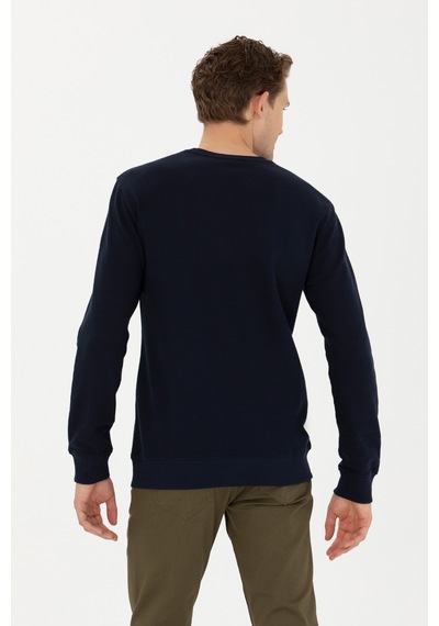 U.s. Polo Assn. Yuvarlak Yaka Lacivert Erkek Sweatshirt 1668658 Lacivert