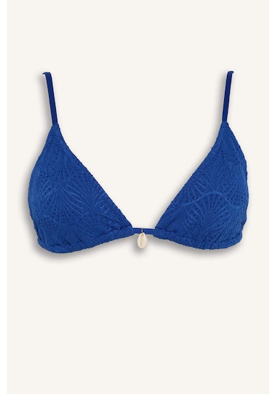 Defacto Regular Fıt Nakışlı Brode Bikini Üstü B6894ax26smbe114 Mavi-be114
