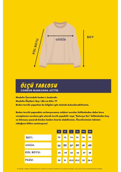 Comeor Erkek Antrasit Bisiklet Yaka Nakış Detaylı Regular Fit Sweatshirt Cmre70 Çok Renkli