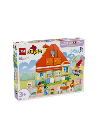 Lego Bluey 10459 Bluey's Family House With Memory Game