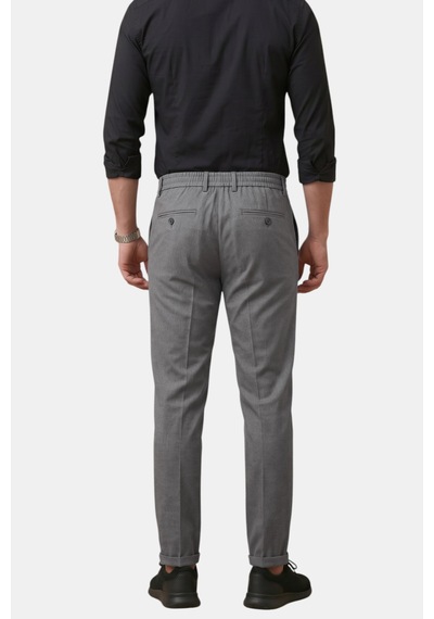 Rizzup Antrasit İtalyan Kesim Slim Fit Likralı Duble Paça Erkek Spor Pantolon 2602050
