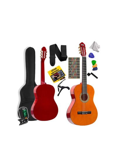 Midex CG-36OR-PAK Kaliteli 36 İnç 3/4 Junior Çocuk Gitarı 8-12 Yaş Arası (Çanta Askı Pena Metod)