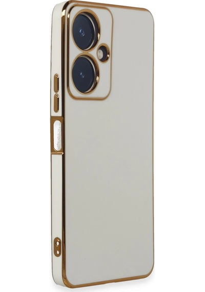 Newface - 757 - Vivo Y27 Kılıf Volet Silikon - Csmo-tex - - Beyaz