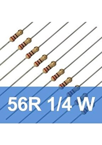 56R - 56 Ohm 1/4W Karbon Direnç - 10 Adet