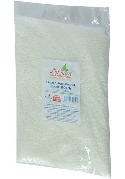 Lavabo Açıcı Boncuk Kostik 1000 Gr Paket