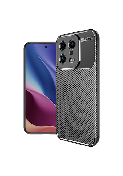 Xiaomi Mi 13 Kılıf Karbon Görünümlü Silikon Kamera Korumalı Üstün Koruma Pazarplus Lacivert