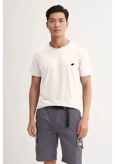 Bad Bear Flam Urbanıst Beyaz Basic Erkek Tişört Beyaz