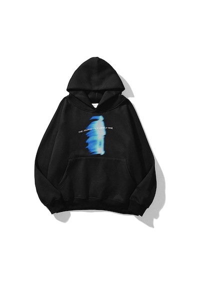 Startmore Unisex Journey Sweatshirt Hoodie Siyah Siyah