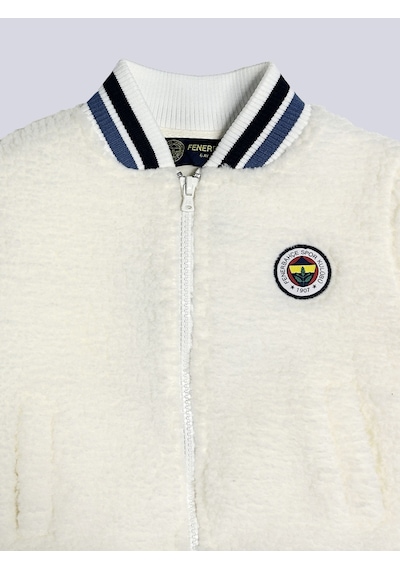 Fenerbahçe Bebek Şeritli 6 Renk Logolu Sweat Ekru