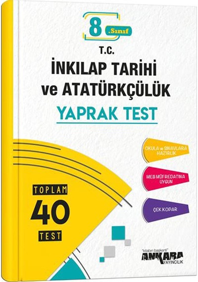 Ankara Yayınları 8. Sınıf Lgs T.C Inkılap Tarihi Yaprak Test