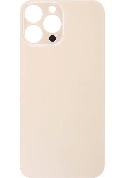 Apple Uyumlu iPhone 13 Pro Max Arka Pil Batarya Kapağı - Lens Hariç Gold