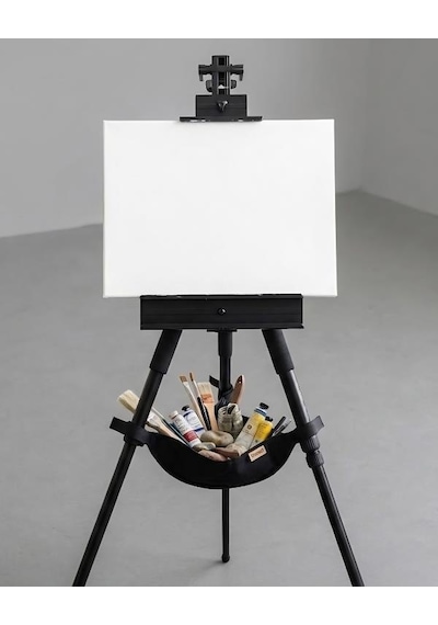Temel Tripod Ve Şövale İçin Ağırlık Eşya Çantası Cırtlı Sabitlemeli Siyah