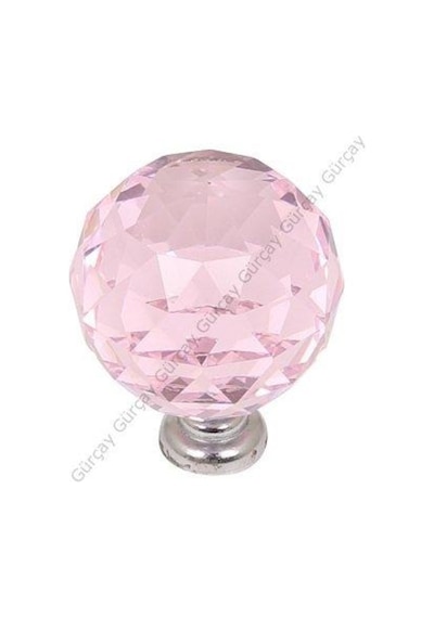 Gürçayhırdavat Kristal Kulp 30Mm Pembe (2 Adet)