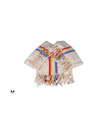 Pega 3'lü Set Rainbow Peştamal 90x170 Cm&peşkir 45x90 Cm %100 Koton Gökkuşağı Plaj&2 El/baş Havlusu Gökkuşağı