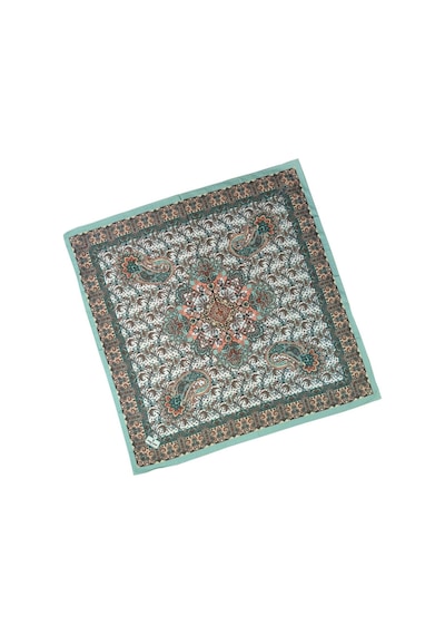 Mim Eşarp Prime Pamuk Etnik Desenli Eşarp 90x90 Cm Mint