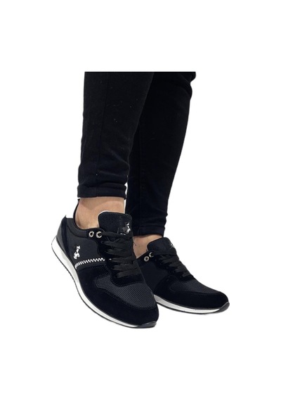 Erkek Günlük Casual Sneaker Ayakkabı Leona Siyah-beyaz-siyah - Beyaz Siyah - Beyaz