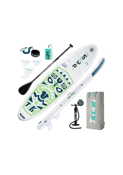 Funawater Tiki Şişme Sup Board/stand Up Paddle Board Pati Dostu Yüzey 320x85x15 Cm