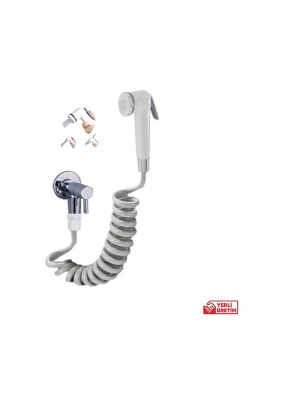 Plasyay Spiral Taharetmatik Gri 2 Metre Beyaz - Gri