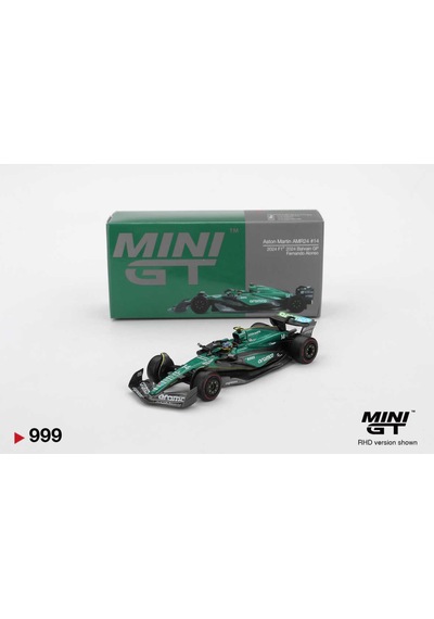 Mini Gt 1/64 Aston Martin Amr24 14 Fernando Alonso 2024 F1 2024 Bahrain Gp 999