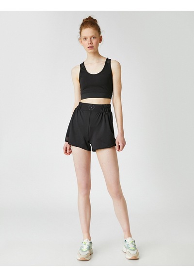 Koton Spor Mini Şort Siyah 2sak40072nk 2SAK40072NK999 Siyah