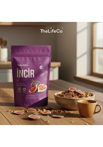 Thelifeco Freeze Dried - Dondurularak Kurutulmuş İncir 3'lü Paket 45 G