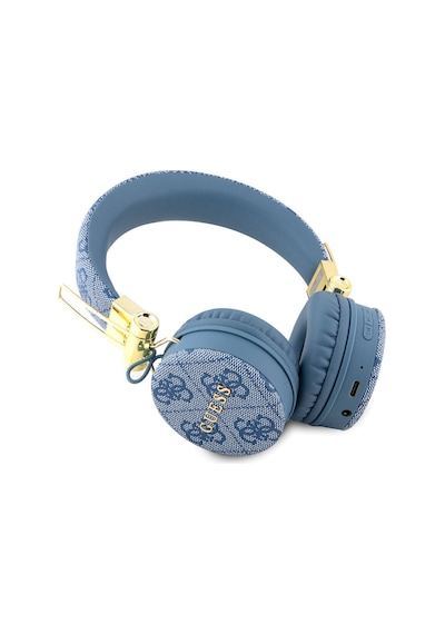 Kulak Üstü Bluetooth Kulaklık Guess Lisanslı Pu Deri Ayarlanabilir Tasarım Mavi