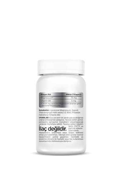 Nutrivita Nutrition Lipozomal Magnezyum + B6 Vitamin 30 Kapsül