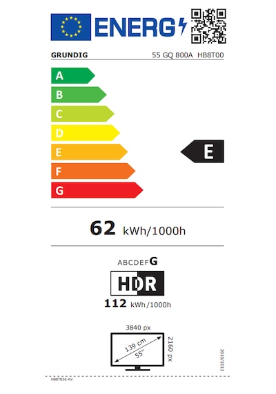 Grundig 55 GQ 800A 4K Ultra HD 55" 140 Ekran Uydu Alıcılı Google Smart QLED TV