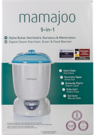 Mamajoo 5 İşlevli Kurutmalı Buhar Sterilizörü & Mama Isıtıcısı