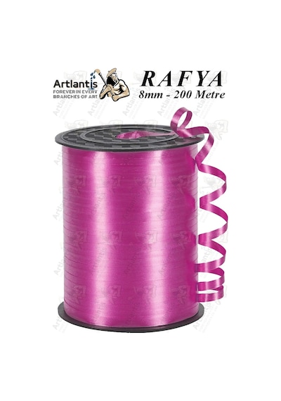 Rafya Şerit Kurdela 1 Adet 8mm 200 Metre Rabant Rafya Renkli Hediye Paketleme İpi Kurdela Balon Bağlama Ponpon Yapma Diğer 51783448